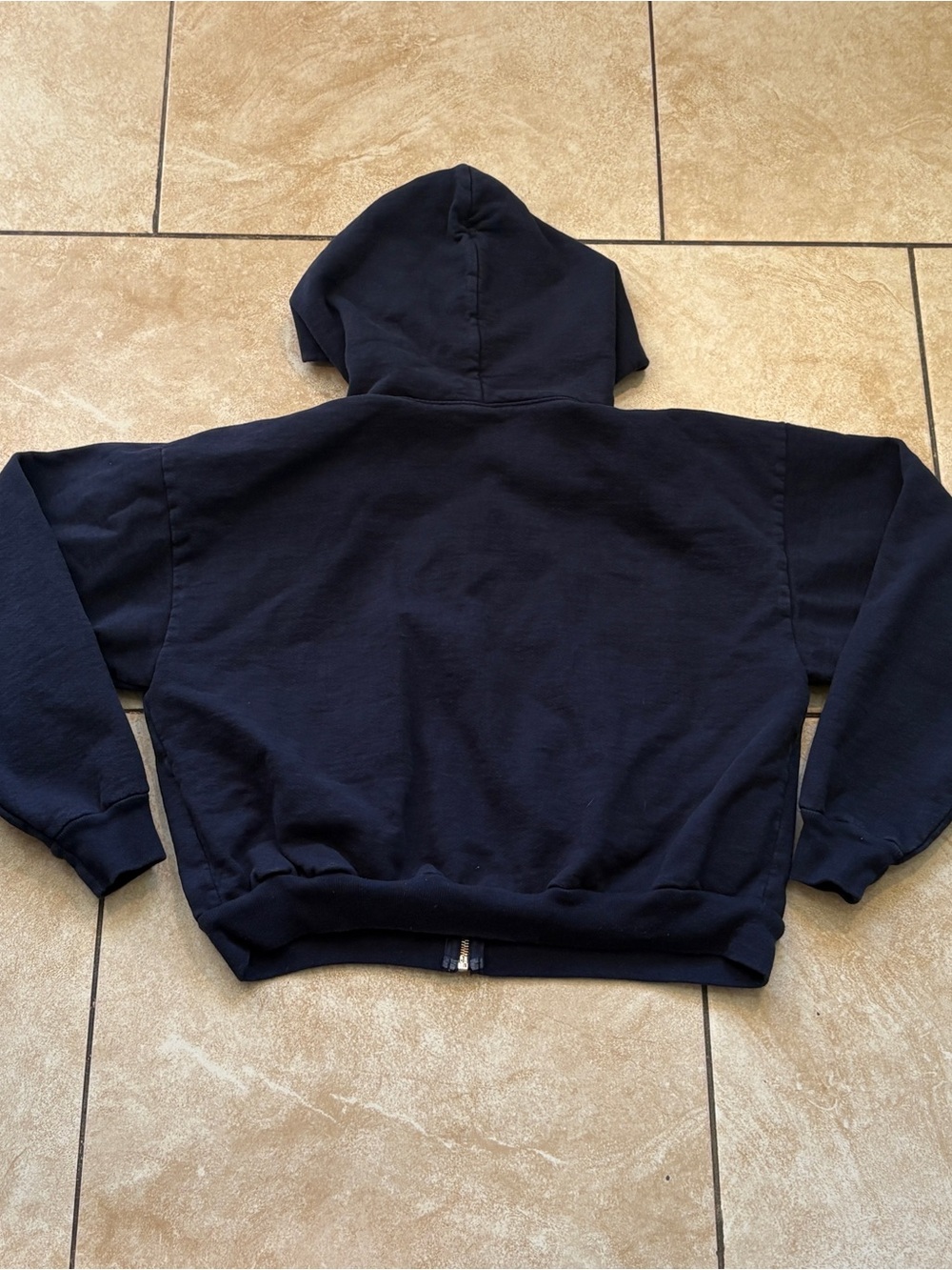 Los Angeles Apparel Dark Navy Heavy Fleece Hoodie - Picture 2 of 3